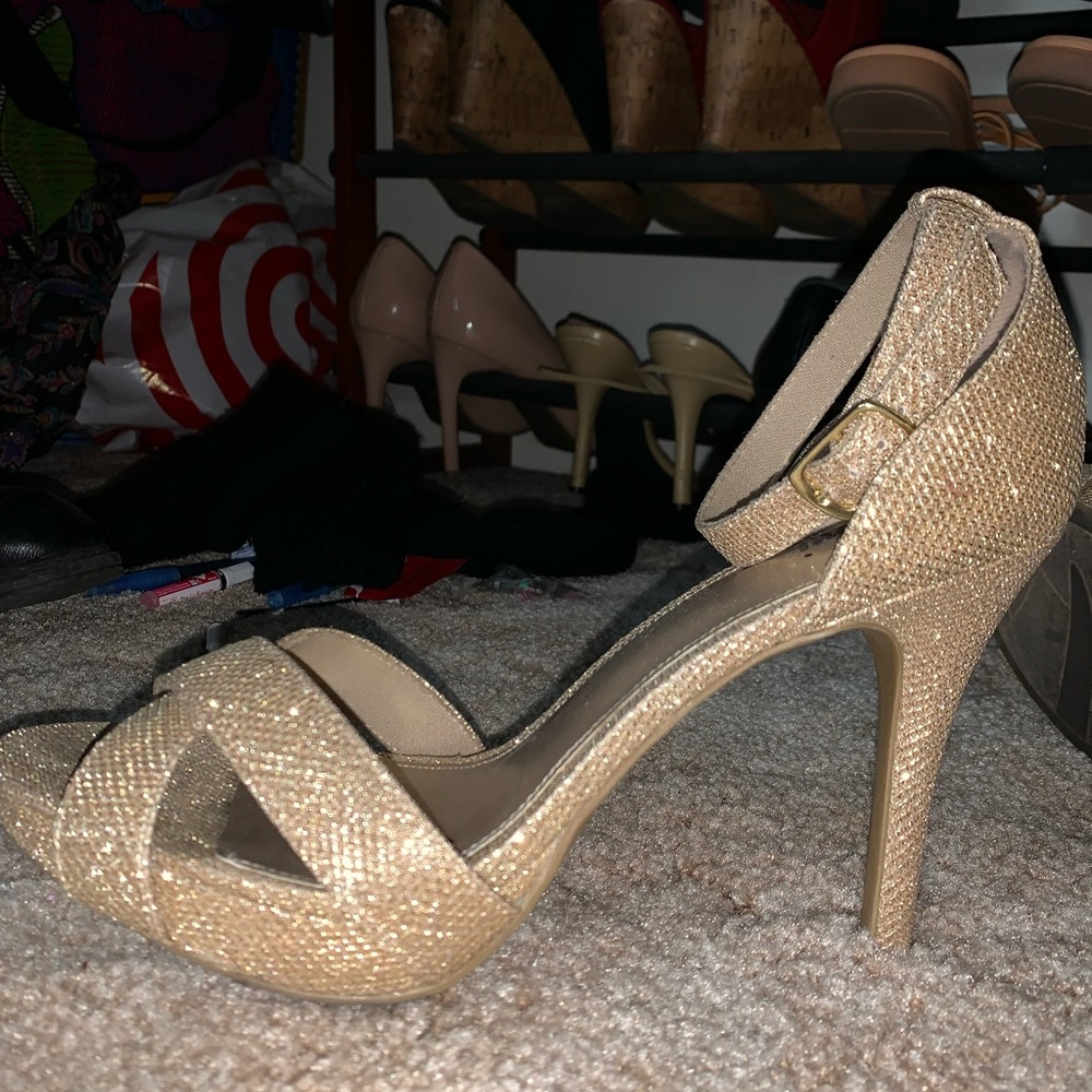 Gold fioni heels